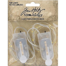 Tiny Lights- Clear - Idea-Ology Battery Operated Wire Light Strands 2/Pkg
