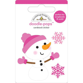 Crystal, Winter Wonderland - Doodlebug Doodle-Pops 3D Stickers