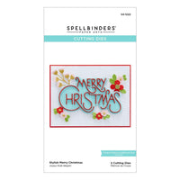 Stylish Merry Christmas - Spellbinders Etched Dies