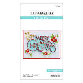 Stylish Merry Christmas - Spellbinders Etched Dies