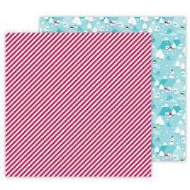Candy Cane Lane - Let It Snow Double-Sided Cardstock 12"X12"