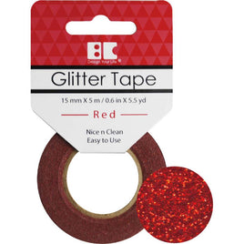 Red - Best Creation Glitter Tape 15mmX5m