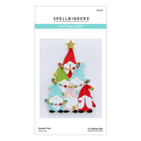 Gnome Tree - Gnome For Christmas - Spellbinders Etched Dies By Becca Feeken