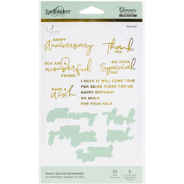 Special Sentiments - Spellbinders Glimmer Hot Foil Plate & Die By Yana Smakula
