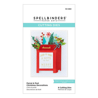 Parcel & Post Christmas Decorations - Spellbinders Etched Dies