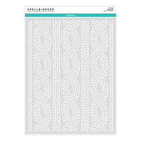 Cable Knit - Tinsel Time - Spellbinders Stencil