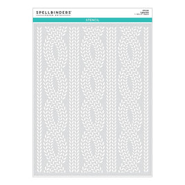Cable Knit - Tinsel Time - Spellbinders Stencil