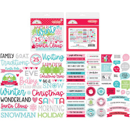 Let It Snow - Doodlebug Odds & Ends Chit Chat Die-Cuts