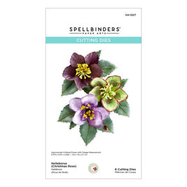 Helleborus- Winter Garden - Spellbinders Etched Dies By Susan Tierney-Cockburn