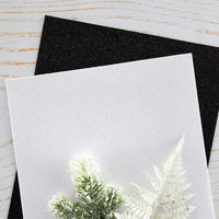 Black & White- Spellbinders Glitter Foam Sheets 8.5"X11" 10/Pkg