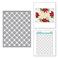 Diagonal Buffalo Plaid - Spellbinders Stencil