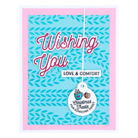 Cable Knit - Tinsel Time - Spellbinders Stencil
