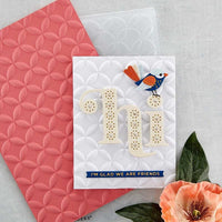Circle Illusion - Spellbinders 3D Embossing Folder 5.5"X8.5"