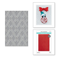 Argyle Socks- Gnome For Christmas - Spellbinders Embossing Folder
