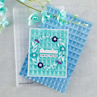 Tile Mosaic - Spellbinders 3D Embossing Folder 5.5"X8.5"