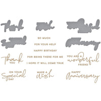 Special Sentiments - Spellbinders Glimmer Hot Foil Plate & Die By Yana Smakula