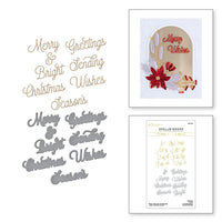 Merry Glimmer Sentiments - Spellbinders Glimmer Hot Foil Plate & Die