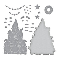 Gnome Tree - Gnome For Christmas - Spellbinders Etched Dies By Becca Feeken