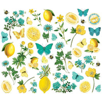 Floral - Simple Vintage Lemon Twist Bits & Pieces Die-Cuts 41/Pkg