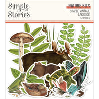 Simple Vintage Lakeside Bits & Pieces Die-Cuts 52/Pkg    Nature