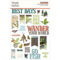 Simple Vintage Lakeside   Simple Stories Sticker Book 12/Sheets
