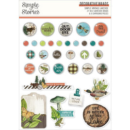 Simple Vintage Lakeside Decorative Brads