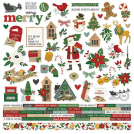 Combo - Hearth & Holiday Cardstock Stickers 12"X12"