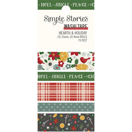 Simple Stories Hearth & Holiday Washi Tape 5/Pkg