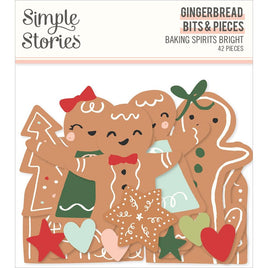 Gingerbread - Baking Spirits Bright Bits & Pieces Die-Cuts 42/Pkg