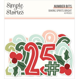 Number - Baking Spirits Bright Bits & Pieces Die-Cuts 40/Pkg