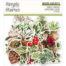 Woodland - Simple Vintage Christmas Lodge Bits & Pieces Die-Cuts 42/Pkg