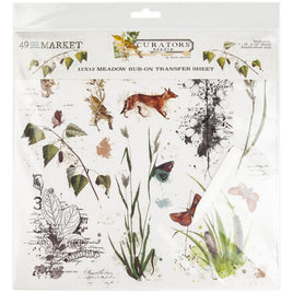 Curators Meadow Rub-Ons 12"X12" 1/Sheet