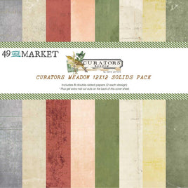 Curators Meadow Solids - 49 And Market Collection Pack 12"X12"