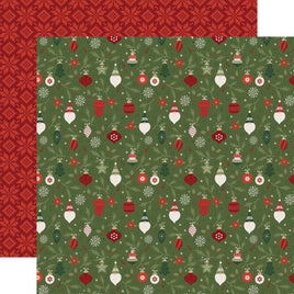 Echo Park Paper  Gnome For Christmas Double-Sided Cardstock 12"X12"  Deck The Halls