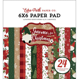 Gnome For Christmas   Echo Park Double-Sided Paper Pad 6"X6" 24/Pkg