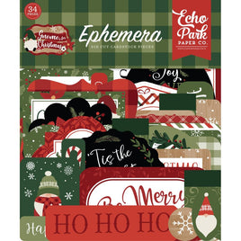Echo Park Cardstock Ephemera 33/Pkg  Icons, Gnome For Christmas