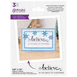Believe In The Magic Of Christmas - Crafter's Companion Gemini Clear Stamps & Dies