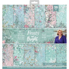 Sara Davies Frosty & Bright Paper Pad 12"X12" 36/Pkg