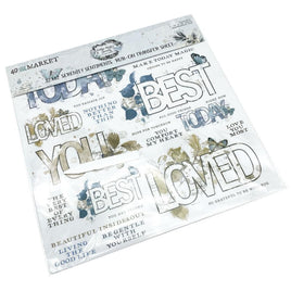 Sentiments - Vintage Artistry Serenity Rub-Ons 12"X12" 1/Sheet