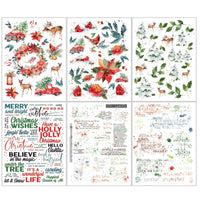 ARToptions Holiday Wishes Rub-Ons 6"X8" 6/Sheets