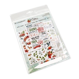ARToptions Holiday Wishes Rub-Ons 6"X8" 6/Sheets