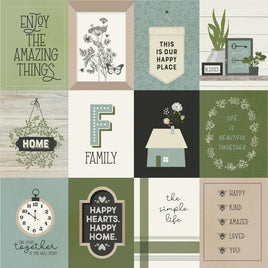 3"X4" Elements  The Simple Life Double-Sided Cardstock 12"X12"