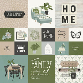 4"X4" Elements  The Simple Life Double-Sided Cardstock 12"X12"