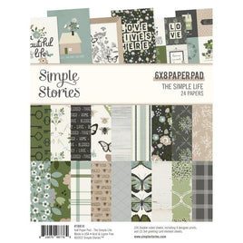 The Simple Life  Simple Stories Double-Sided Paper Pad 6"X8" 24/Pkg