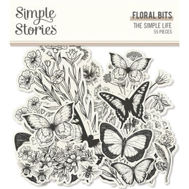 Floral   The Simple Life Bits & Pieces Die-Cuts 55/Pkg