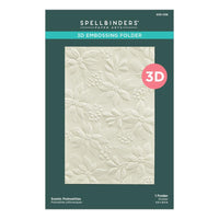Scenic Poinsettias - Spellbinders 3D Embossing Folder 5.5"X8.5"