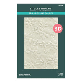 Scenic Poinsettias - Spellbinders 3D Embossing Folder 5.5"X8.5"