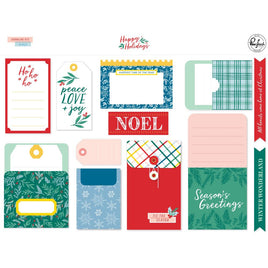 Happy Holidays - PinkFresh Journaling Bits 12/Pkg