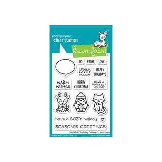 Say What? Holiday Critters - Lawn Fawn Clear Stamps 3
