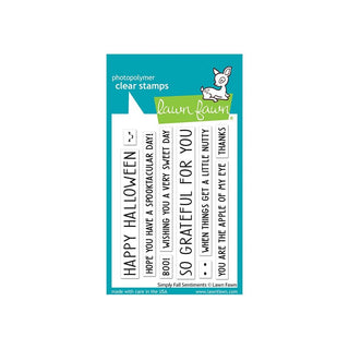 Simply Fall Sentiments - Lawn Fawn Clear Stamps 3